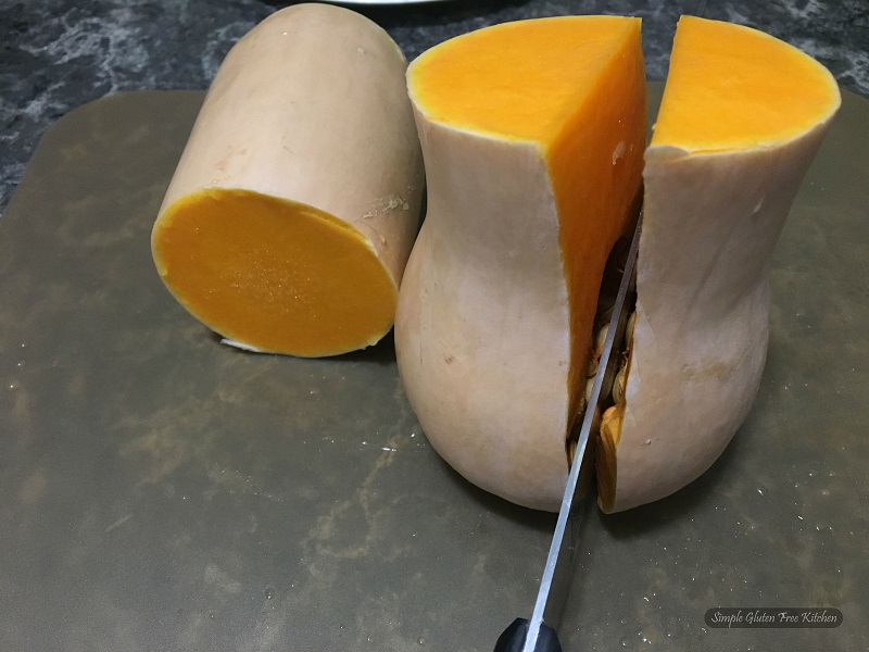 Cut butternut sqaush