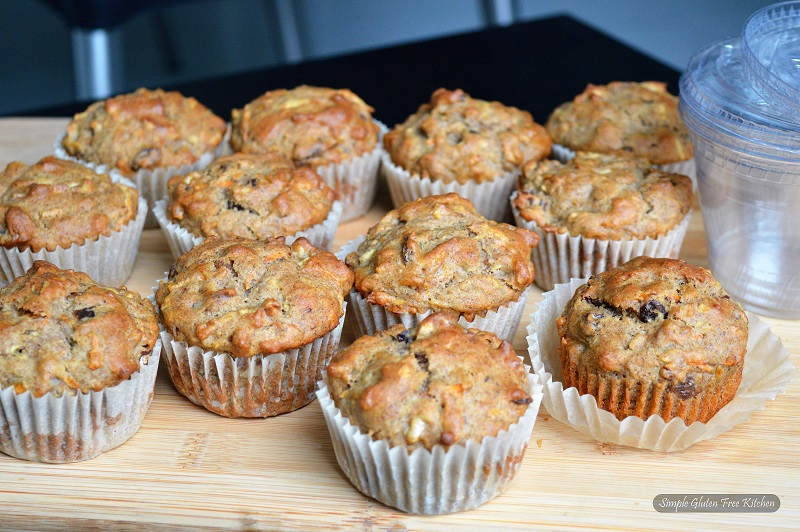 Large buckwheat muffins