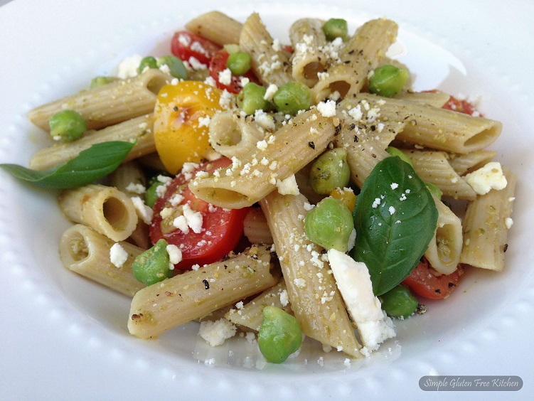 Pesto Pasta with Fresh Garbanzo Beans – Simple Gluten Free Kitchen